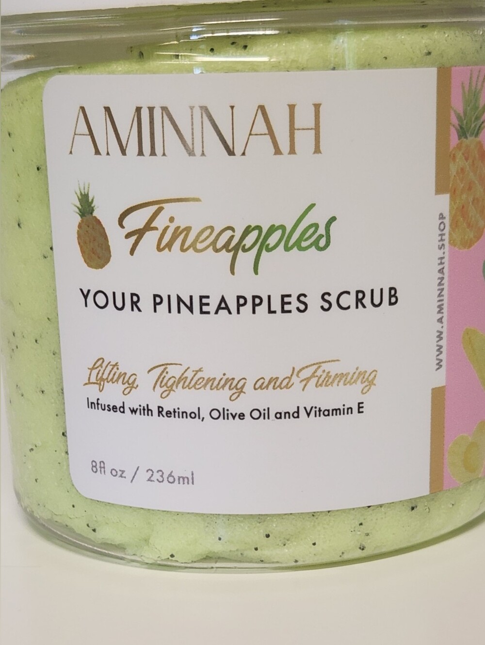 Aminnah Fineapples Pineapple Body Scrub - Green